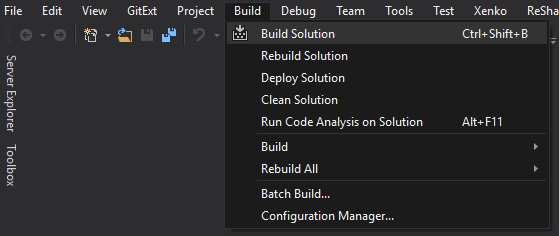 Build solution