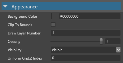 Appearance properties