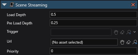 Scene streaming properties