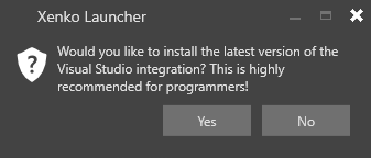 Install Visual Studio integration