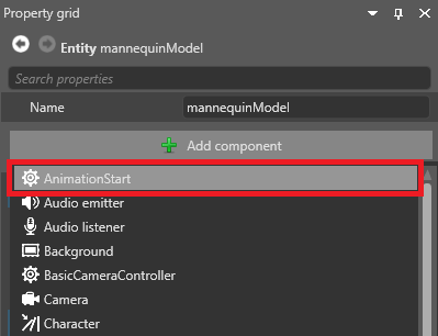 Add AnimationStart script