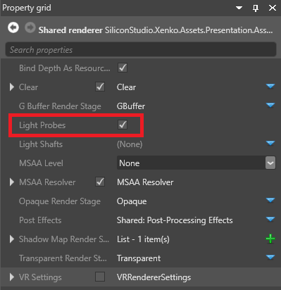 Enable light probes