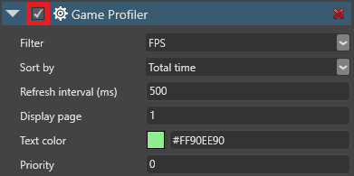 Enable component
