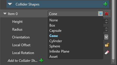 Collider Geometry Collider shapes | Stride
