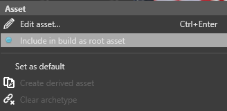 Include in build as root asset