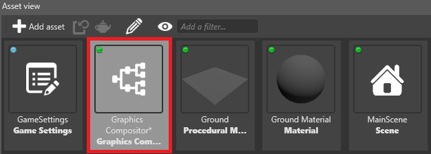 Graphics compositor asset