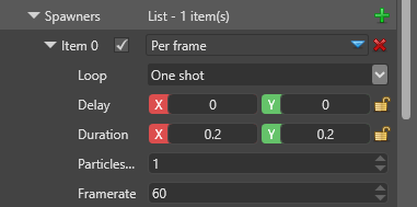 Set the initializer loop and duration