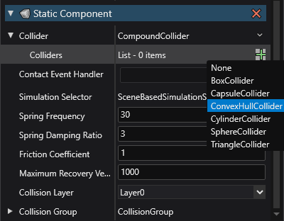 Adding a convex hull