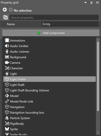 Add light probe component