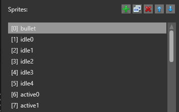 Sprite list