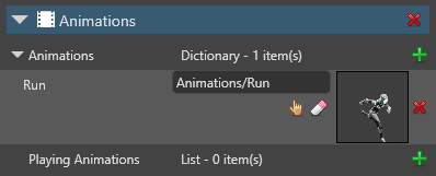 Animation asset added