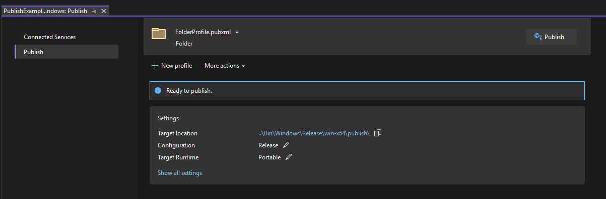 Publish View