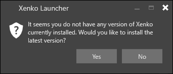 No version installed