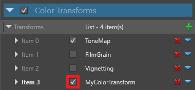 Enable and disable custom post effect
