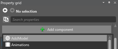 Add script component to entity