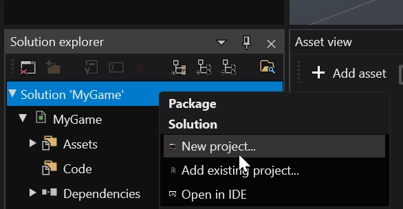 Create a package | Stride manual