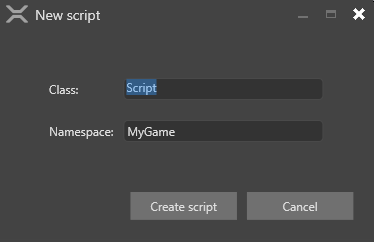 New script