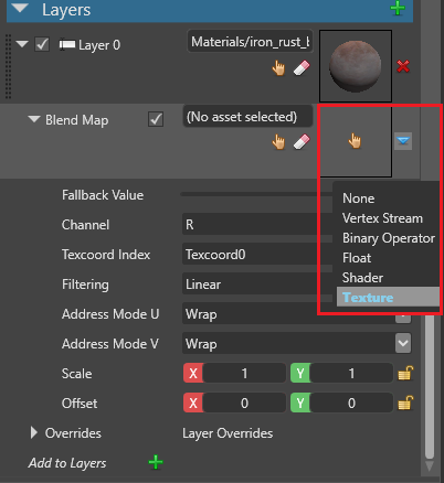 Material layers | Stride manual